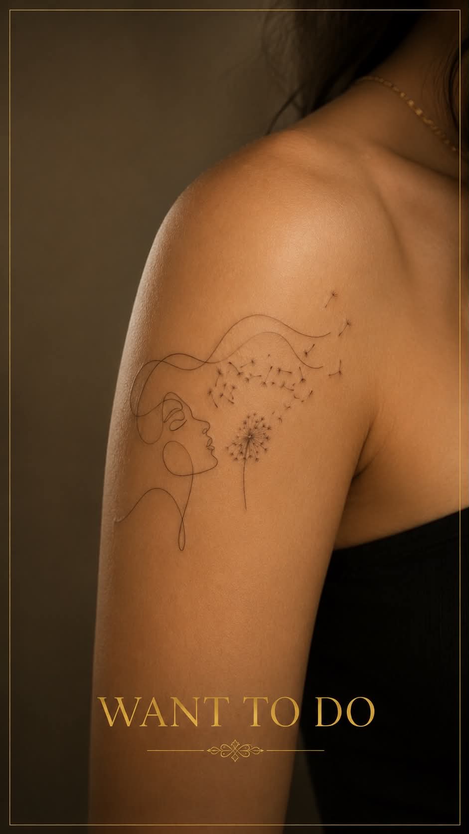 Dandelion Muse — Line art · Kvinde — By Dickow Aalborg